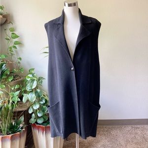 Jillanova Black 100% Cotton Sleeves Cardigan size L